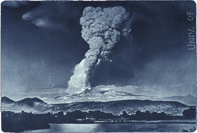 Photograph taken of 1915 Lassen Peak eruption