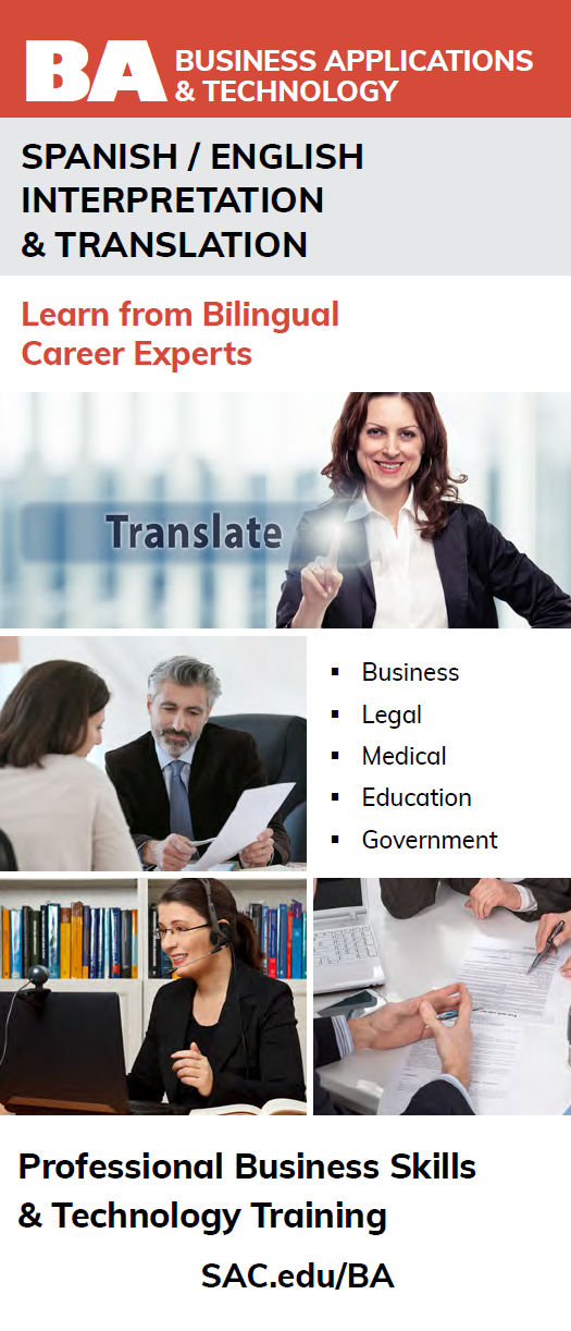 Spanish Interpreting and Translating Classes Brochure