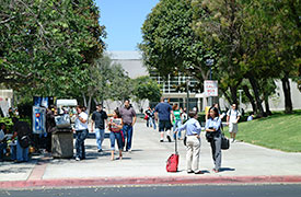 student walkway