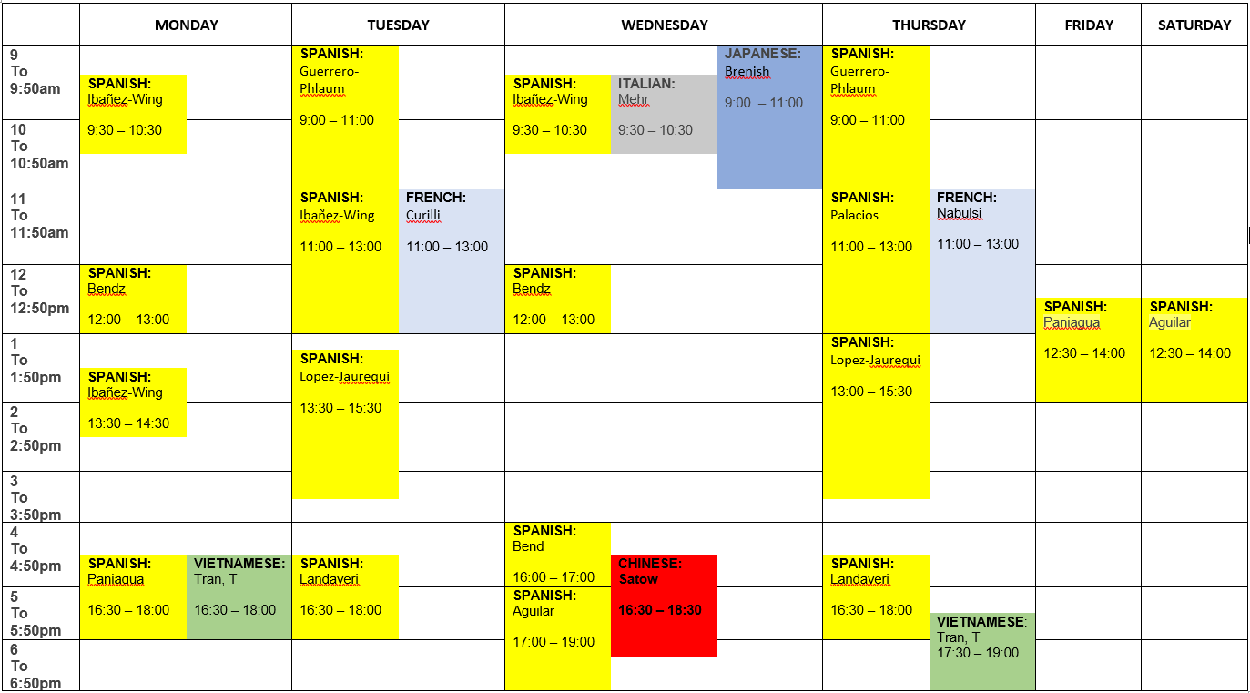 modern-language-schedule - All Documents