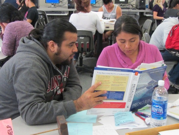 tutor assisting a student