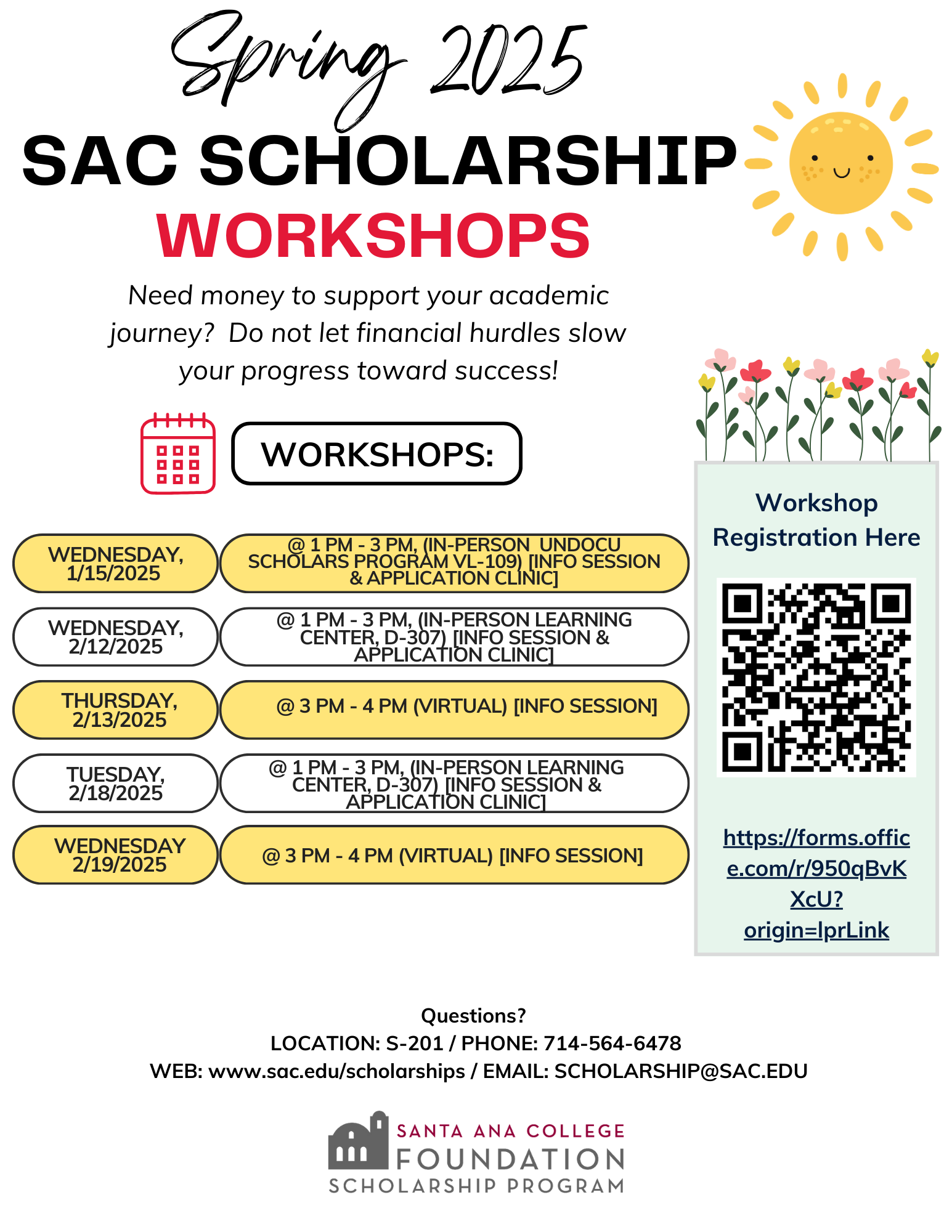 Accessible Copy of CORRECT2024-2025 Scholarship Workshop Schedule Flyer (1).png