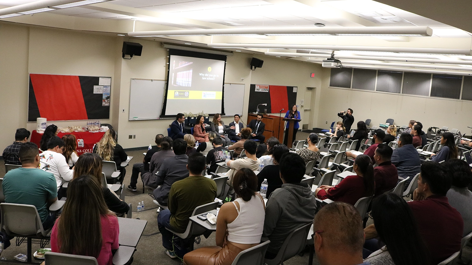 lecture hall of paralegal students