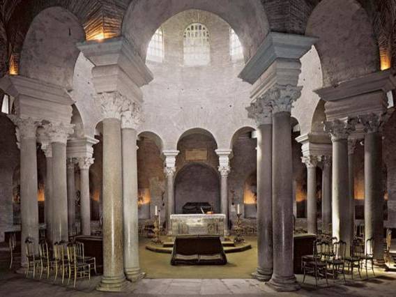 Painting of ancient roman structure