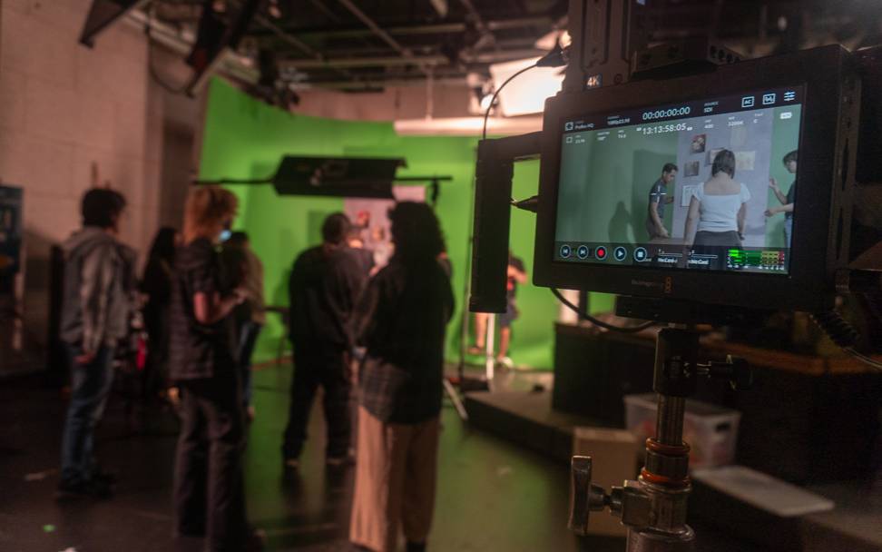 view of shot from monitor