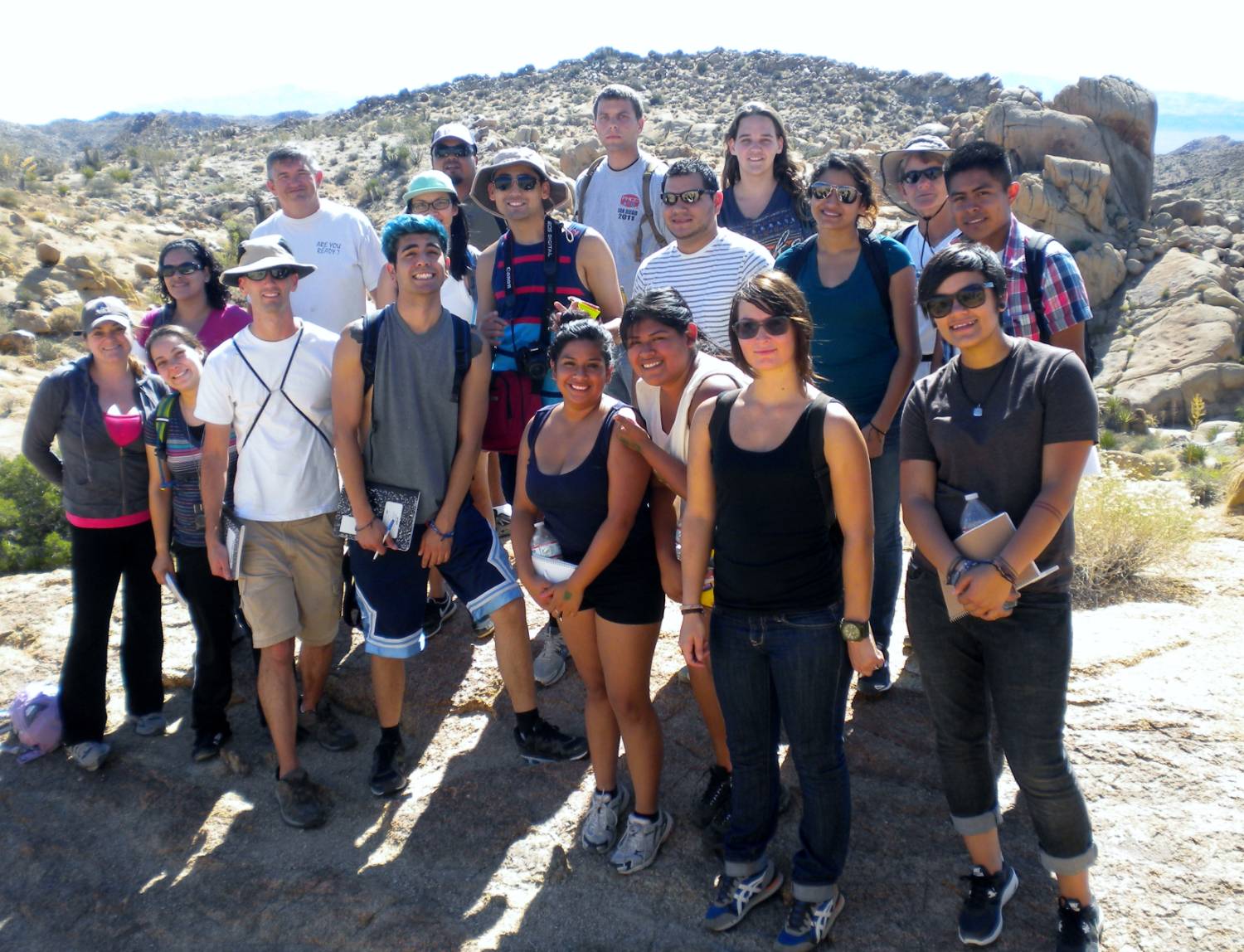 students at Joshua Tree