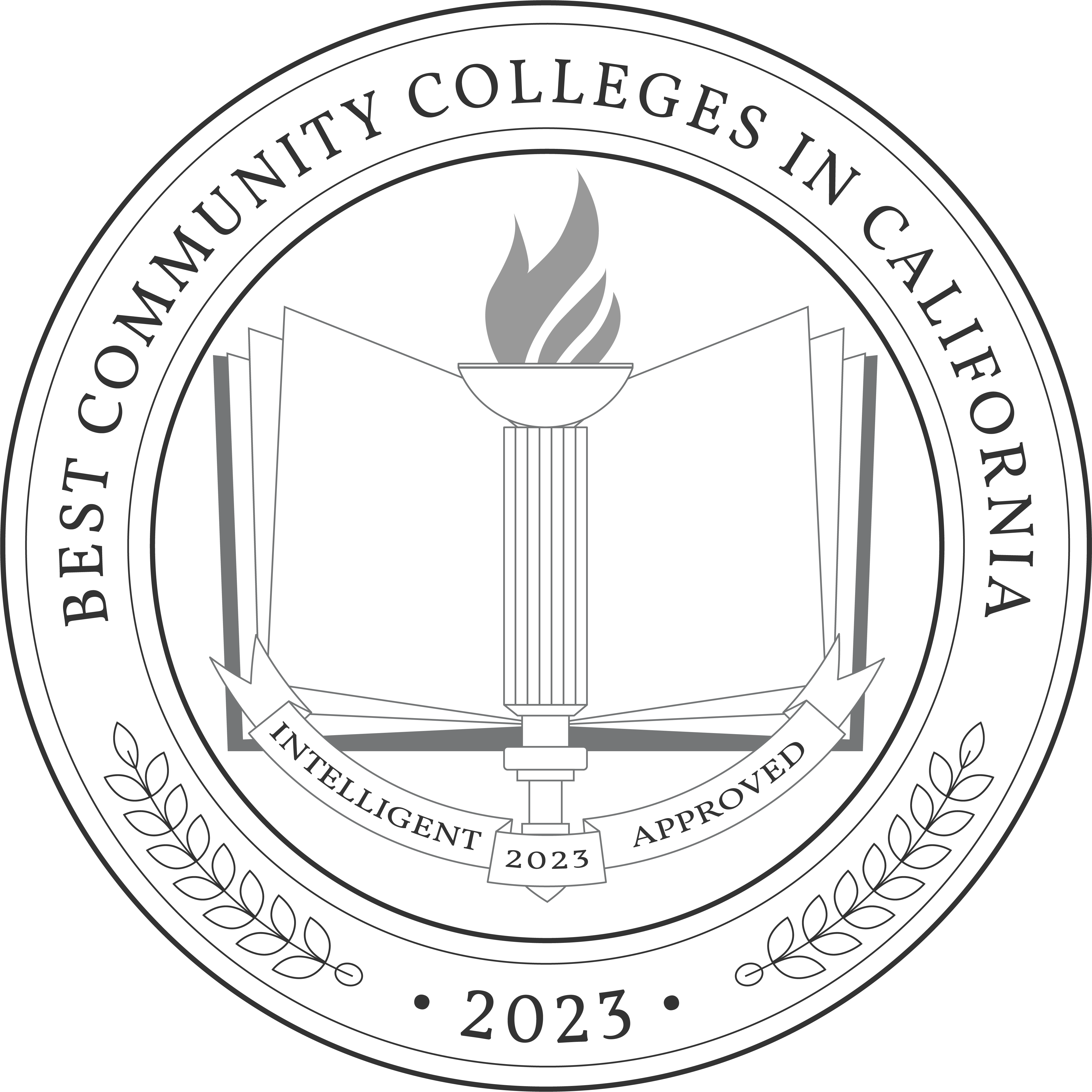Best community colleges in California award logo