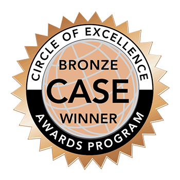 Circle of excellence Bronze CASE winner seal