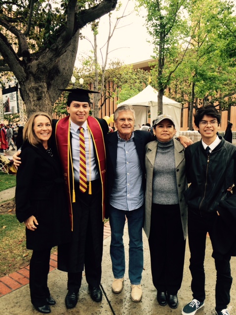 Crevier Family Foundation with a scholarship recipient 