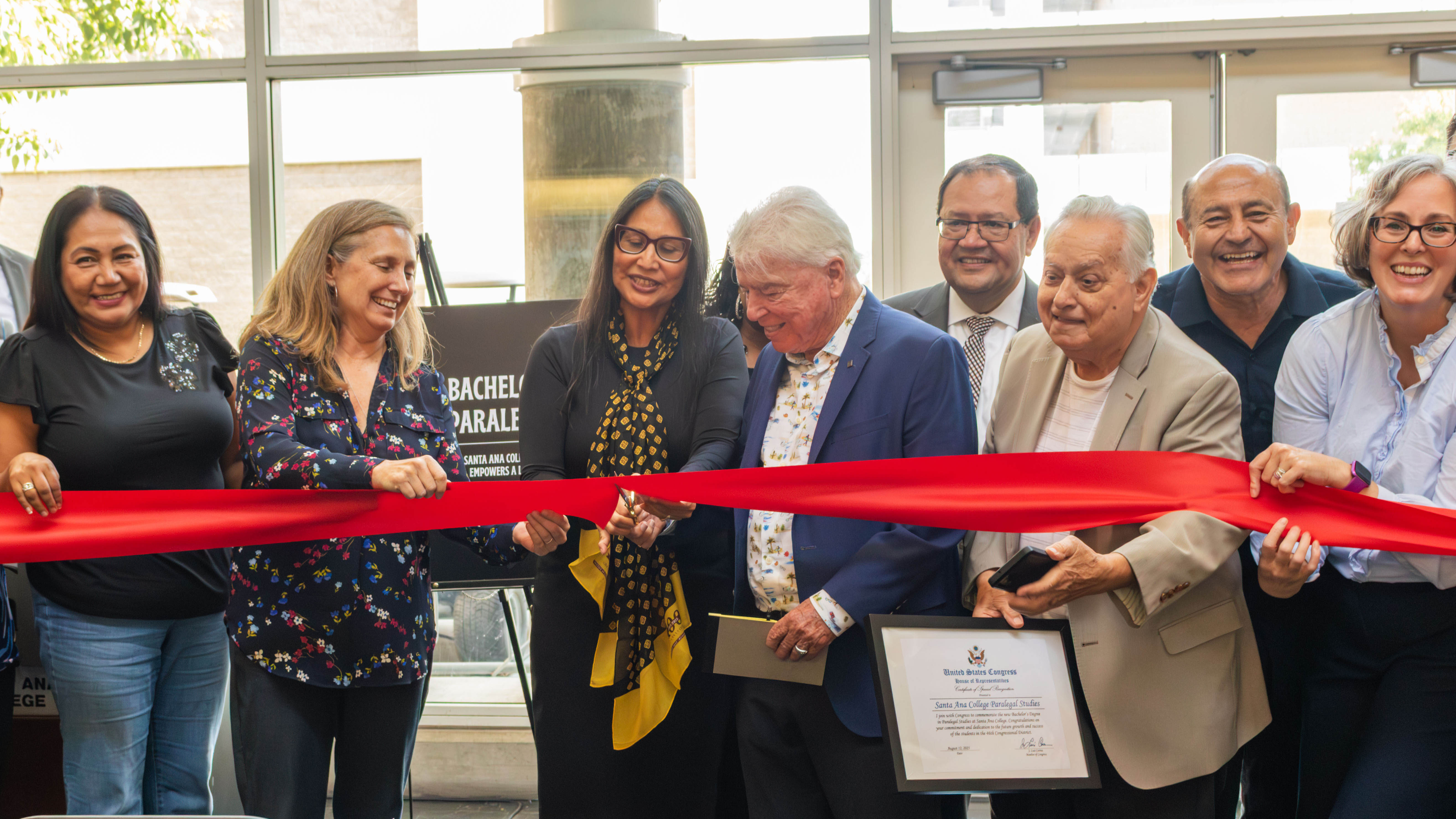 ribbon cutting for paralegal ba